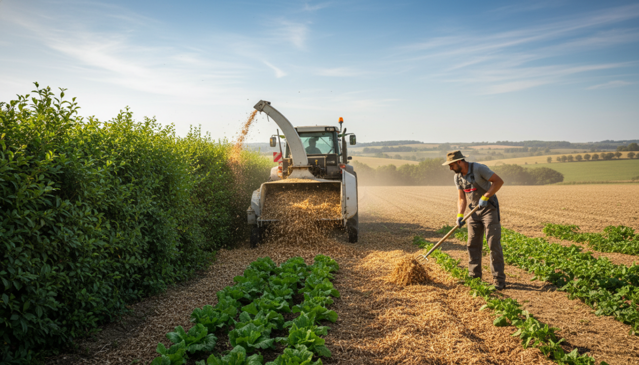 découvrez comment valoriser les déchets verts en agriculture, en transformant le broyat de haies en paillage efficace pour améliorer la santé des sols et réduire les déchets.